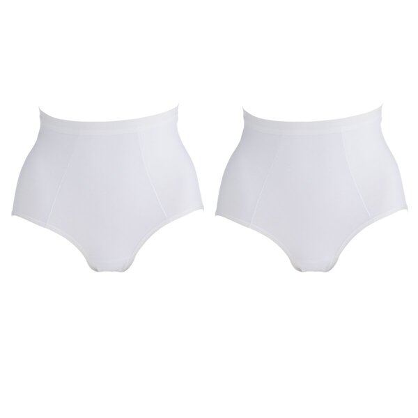Γυναικεία Σλιπ Kruidvat Cotton Shape Maxi<br>λευκό μέγεθος M, 2 τεμάχια