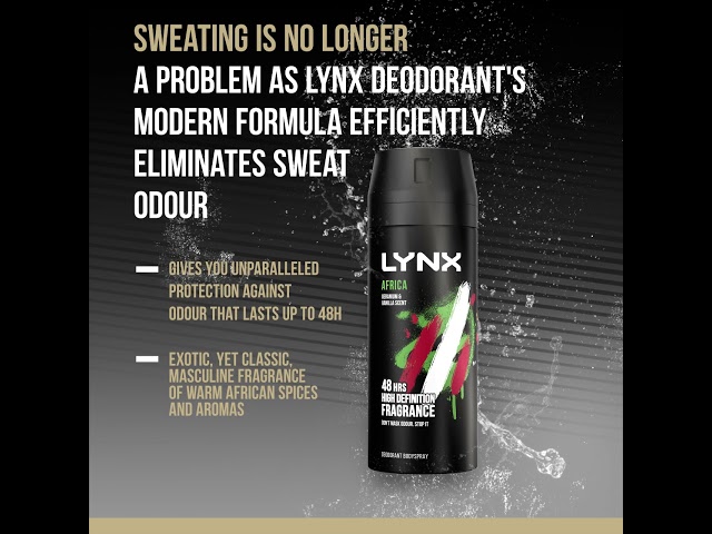 Lynx Deodorant Aerosol Bodyspray Afrika 150ml