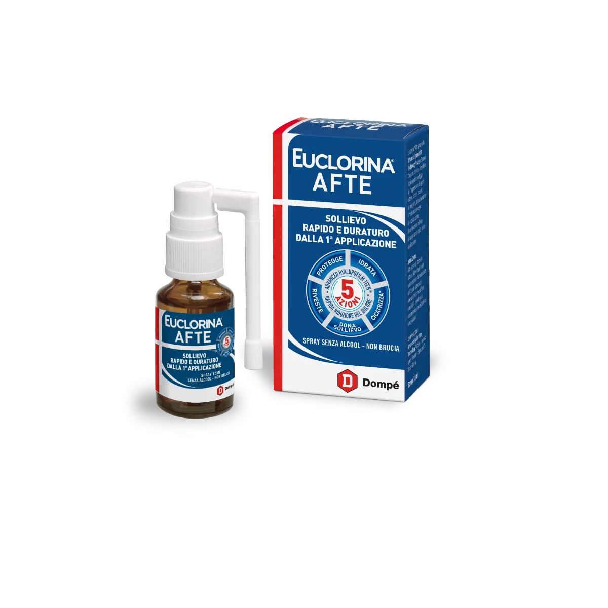 DOMPÉ Euchlorin spray na inslikken 15 ml