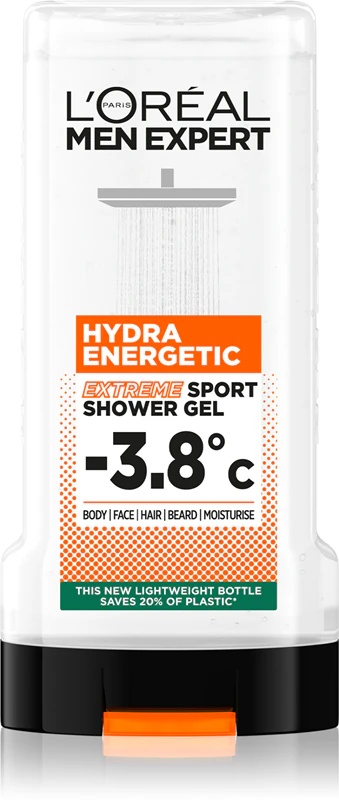 „L'Oréal Paris Men Expert Hydra Energetic“ gaivinantis dušo želė vyrams