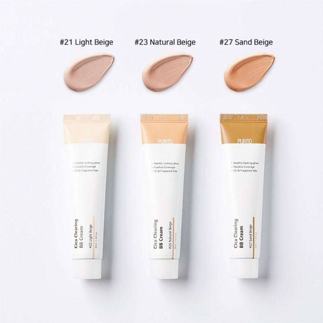 PURITO BB kremas „Purito Cica Clearing BB Cream 21 Light Beige“ – 30 ml