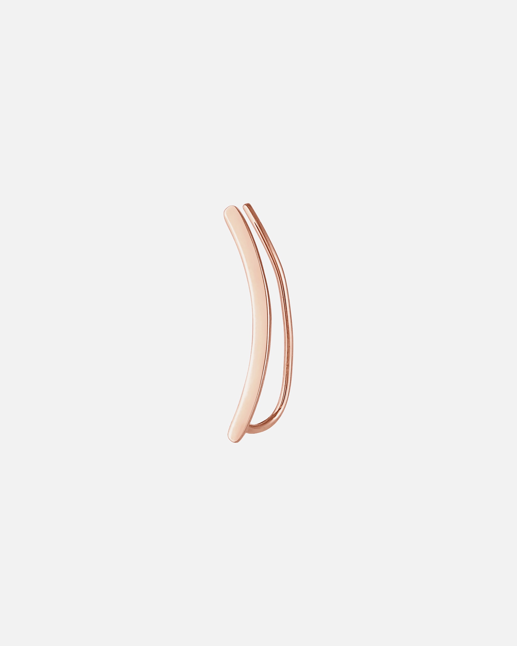 Elli Femmes Simple Earclimber Bombé Tendance Basique Blogueur en argent sterling 925