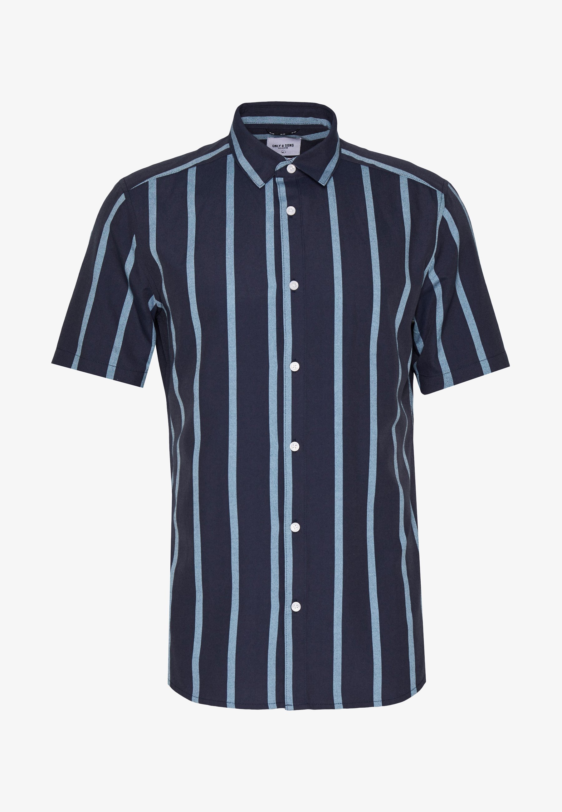 Only & Sons ONSTRAVIS LIFE GESTREEPT - Shirt - donkerblauw