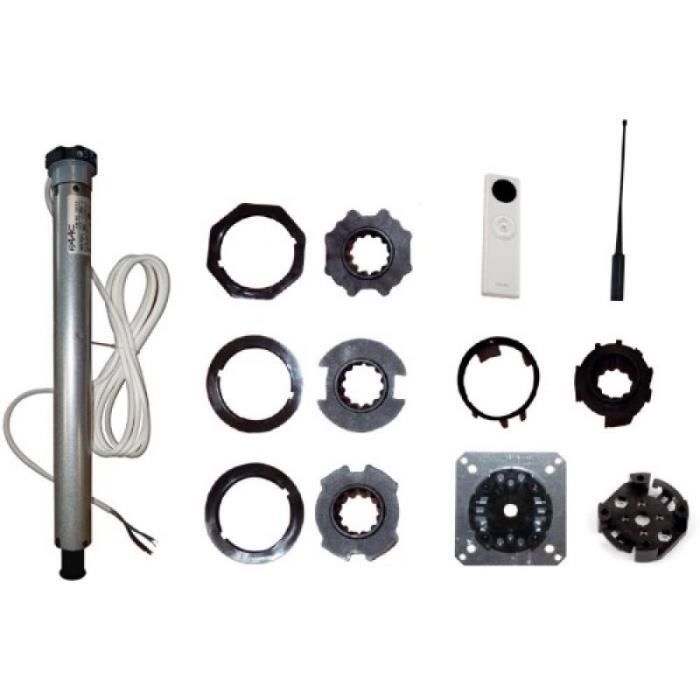 Kit de motorización - FAAC - Tmode reno 36 - 30 NM - Cableado eléctrico - Persiana enrollable blanca