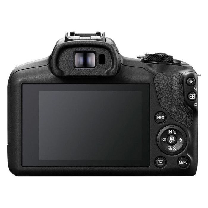 Canon EOS R100 hybridkamera + RF-S 18-45mm f/4.5-6.3 IS STM objektiv + taske + 8GB SD-kort