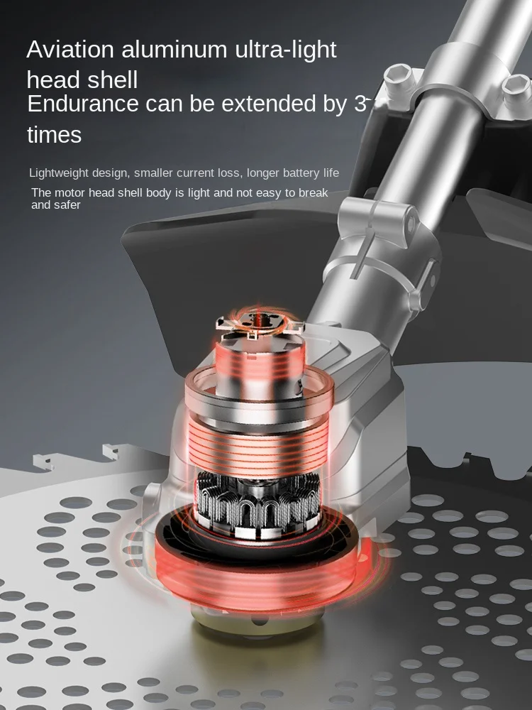 Brushless electric lawn mower, small household rechargeable external rotor mower lawn trimmer lithium electric lawn trimmer