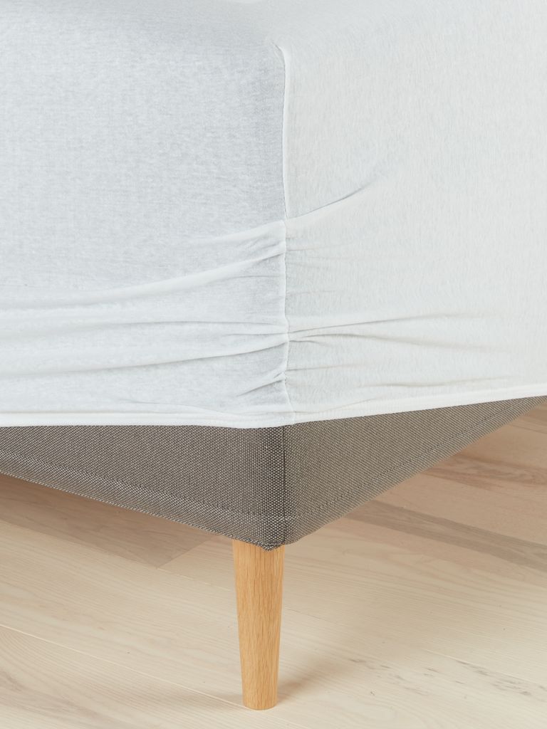 JENNY plus Jersey JENNY plahta s uzorkom 90x200x35cm bijela