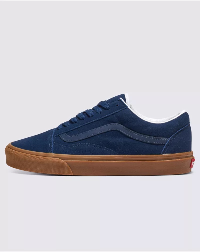 Customs Elevated Dress Blues Suede Gum Sole Old Skool Shoe