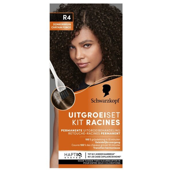 Schwarzkopf Vital R4 tumši brūnas matu krāsas sakņu korekcijas komplekts