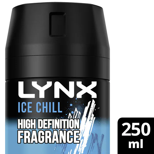 „Lynx“ dezodorantas kūnui, aerozolinis ledo ir šalčio kvapas, 250 ml