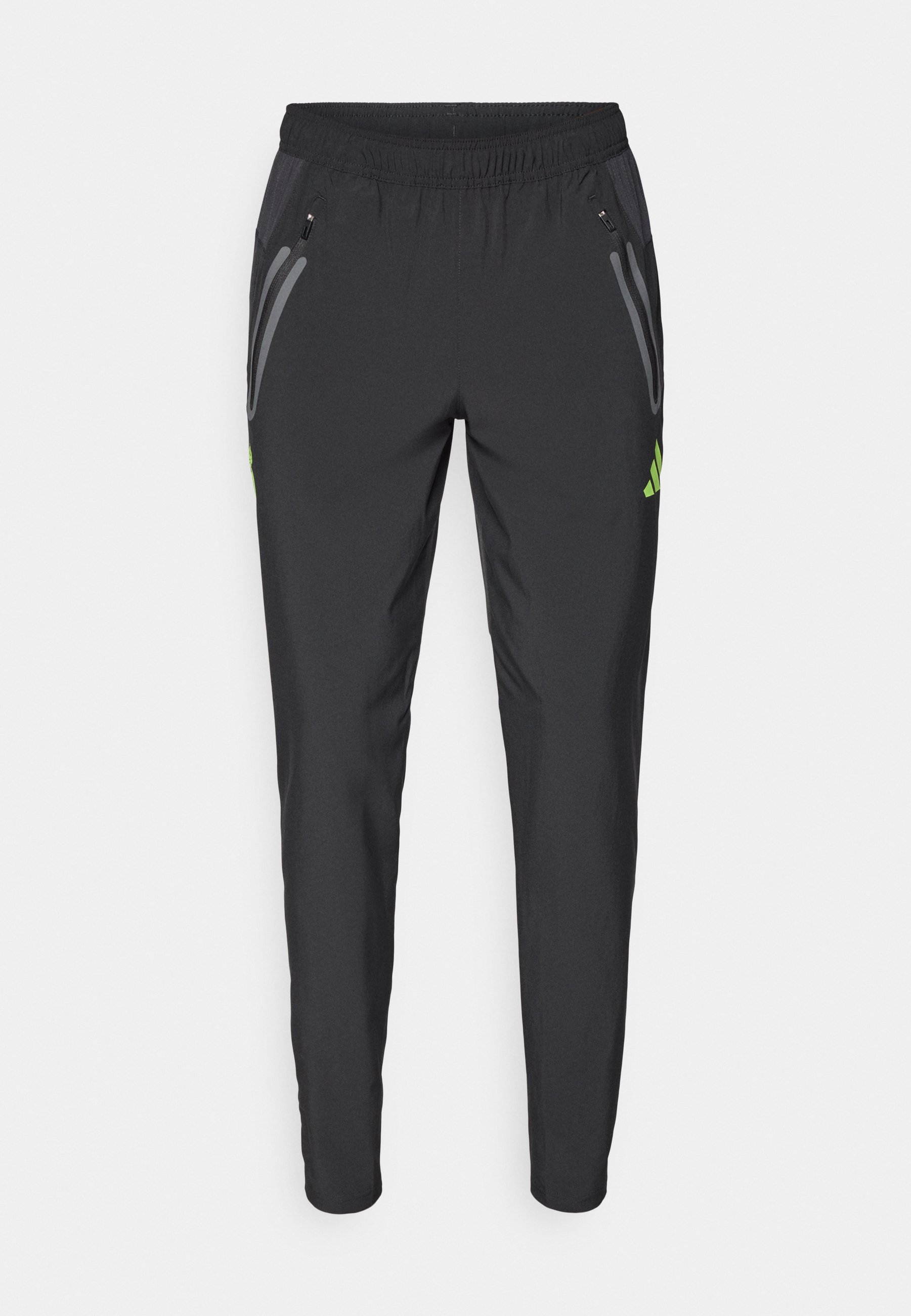 adidas Performance REAL MADRID TIRO25 PRO VIS TECH TRAVEL PANT - Odzież klubowa - czarny/jasnozielony
