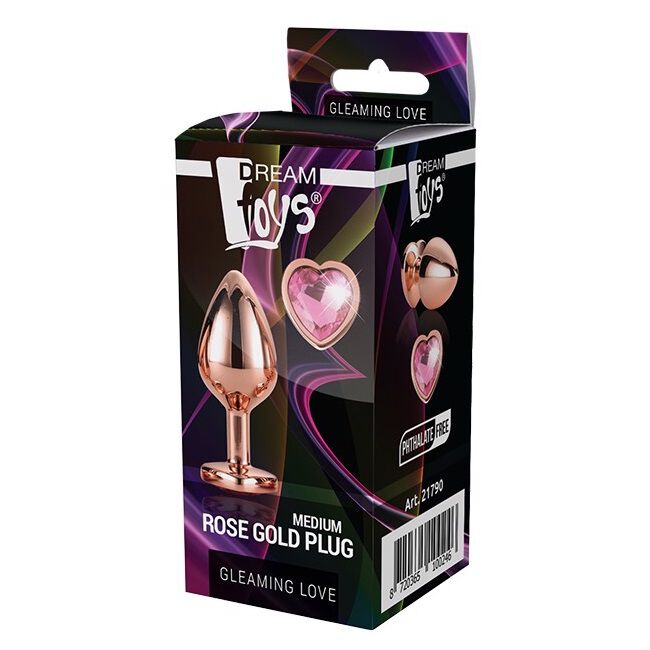 Dream Toys Gleaming Love Rose Gold Plug