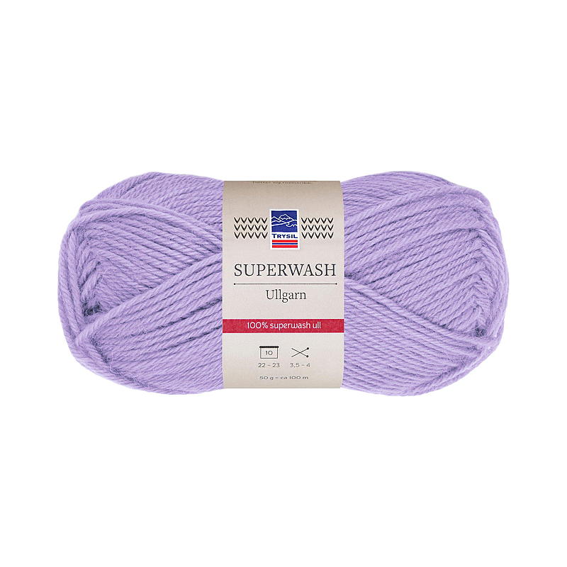 Superwash-villalankaa vaalea laventeli
