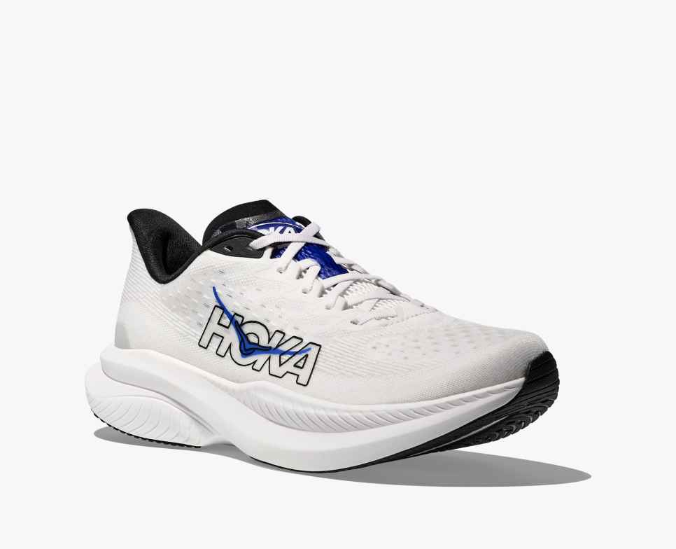 HOKA Mach 6 Blanc / Outremer