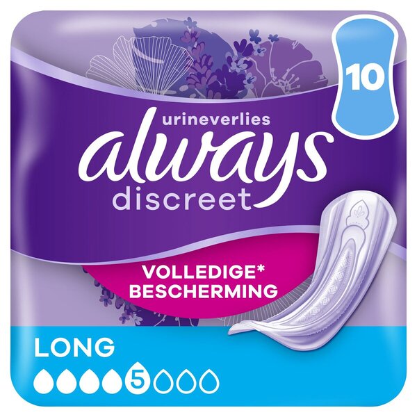 Always Discreet Long Incontinentieverband<br>Medisch hulpmiddel - 10 stuks