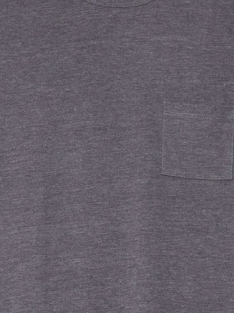 Conjunto de pijama com camiseta e calça - 2 peças - MARROM