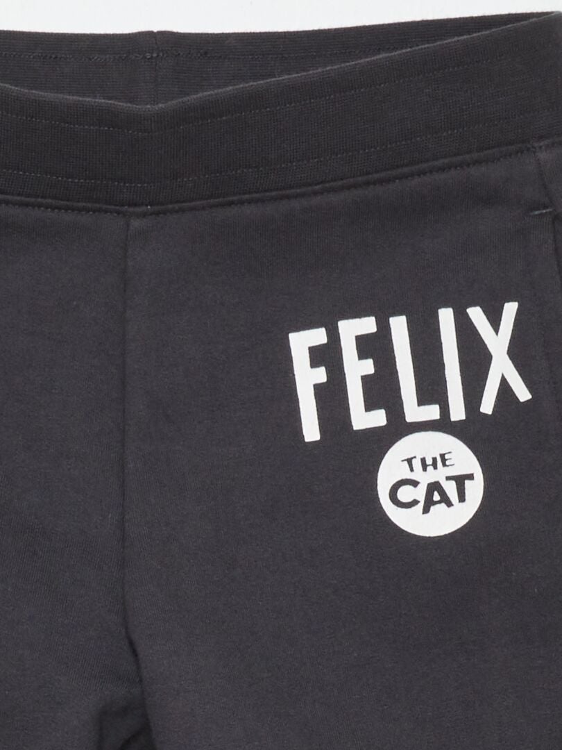 Joggingbroek 'Felix de kat' - ZWART