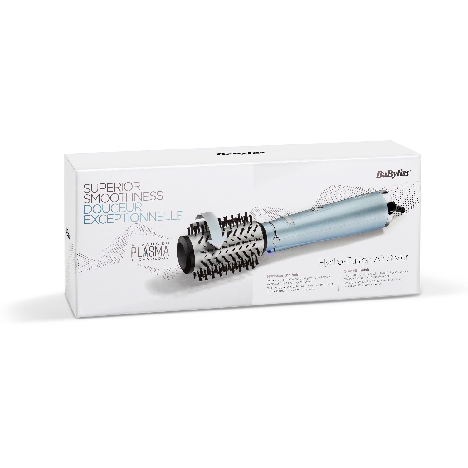 BaByliss Hydro Fusion Air Styler četka za fen za kosu - CRNA SREBRNA