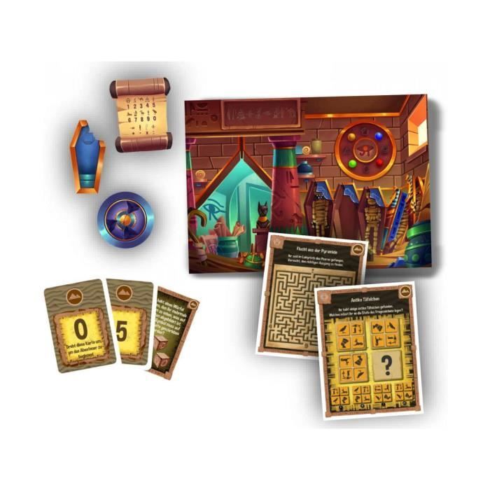 Pocket Escape Game - The Pharaoh's Pyramid - Clementoni - Children's - 2 or more players - Brown