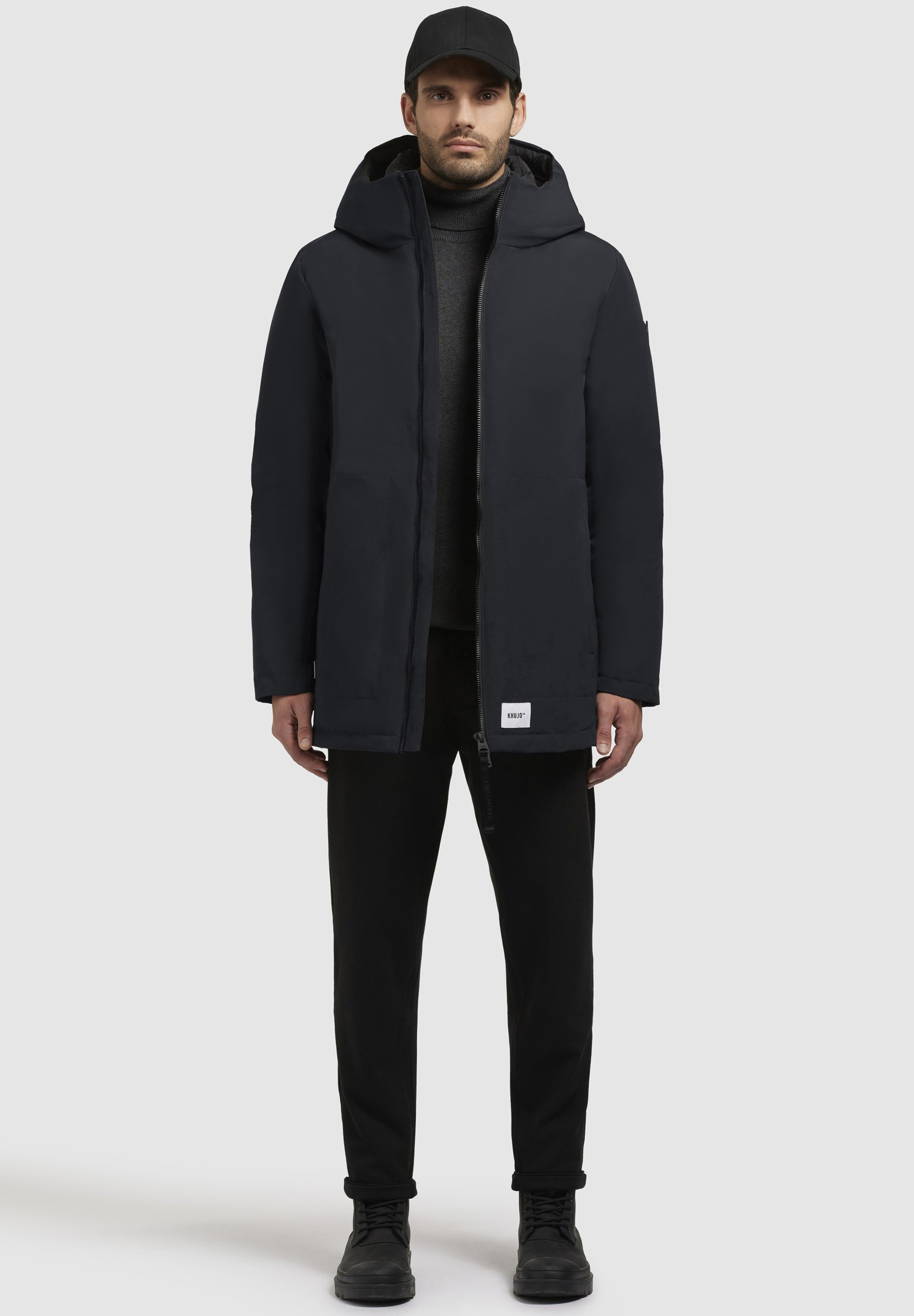 khujo ADAN - Téli kabát - dunkelgrau