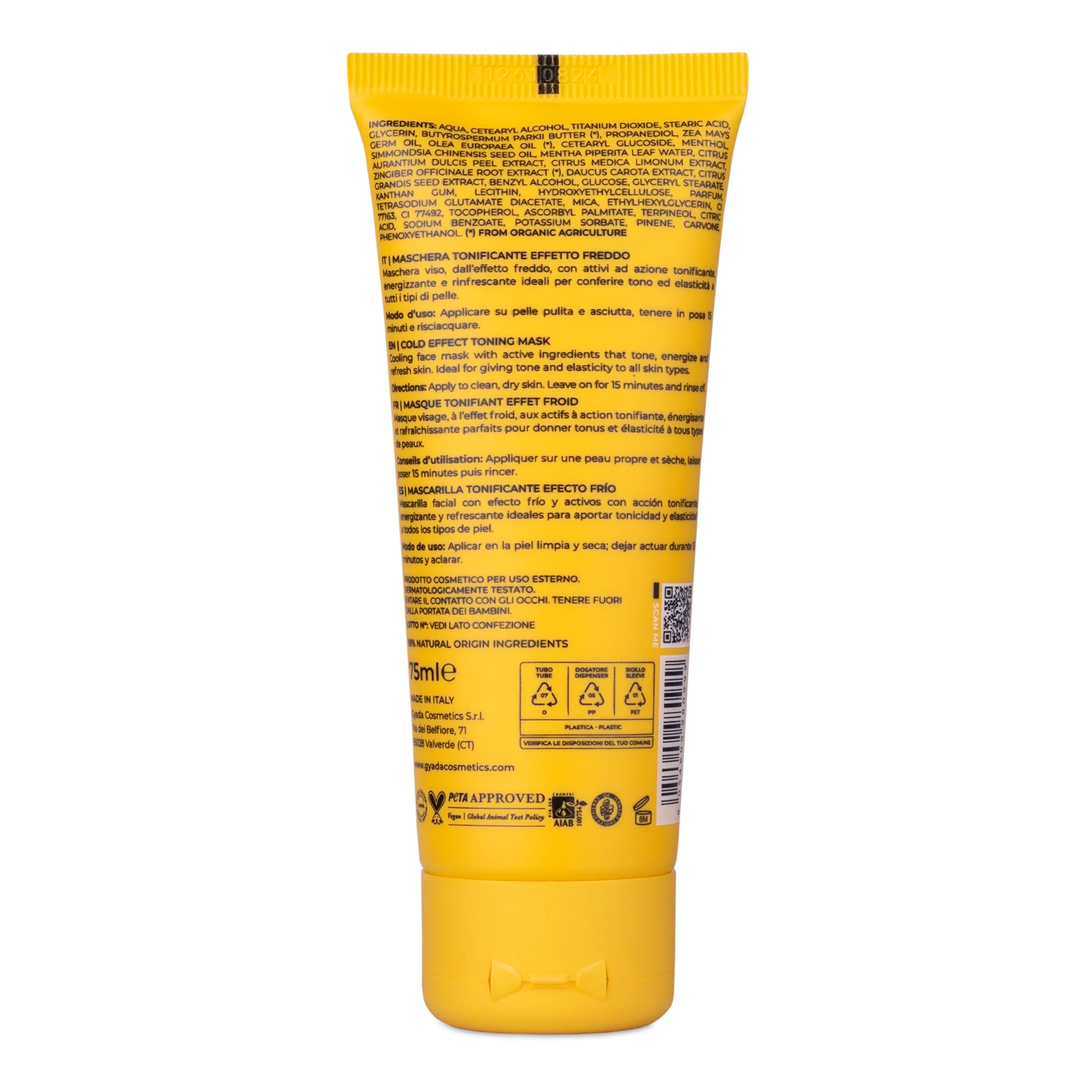 Cream Masks Maschera Tonificante Effetto Freddo - Maschera Anti-età viso