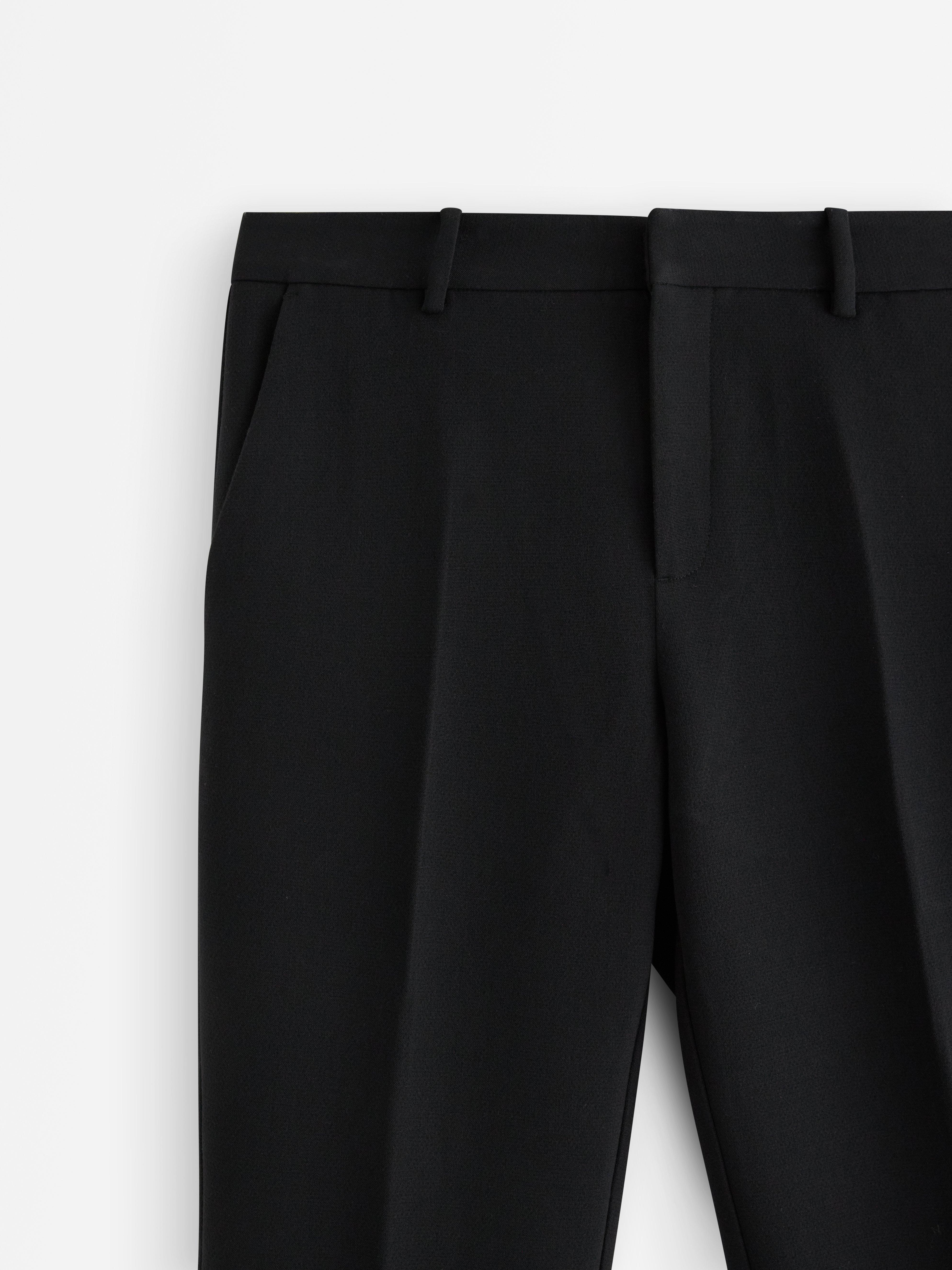 Pantalones de talle bajo negros