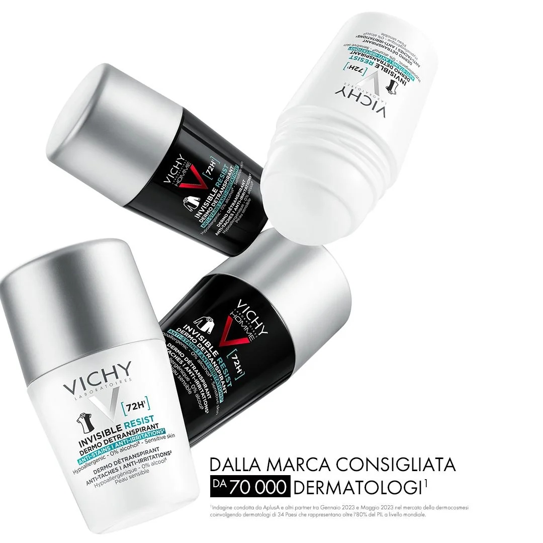 VICHY Deodorant roll-on 72 uur onzichtbaar 50 ml