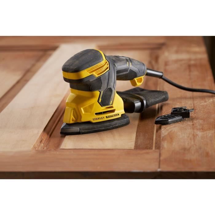 Snoerloze afwerkingsschuurmachine - 120W - STANLEY FATMAX - SFMEW210S-QS - inclusief schuurmateriaal