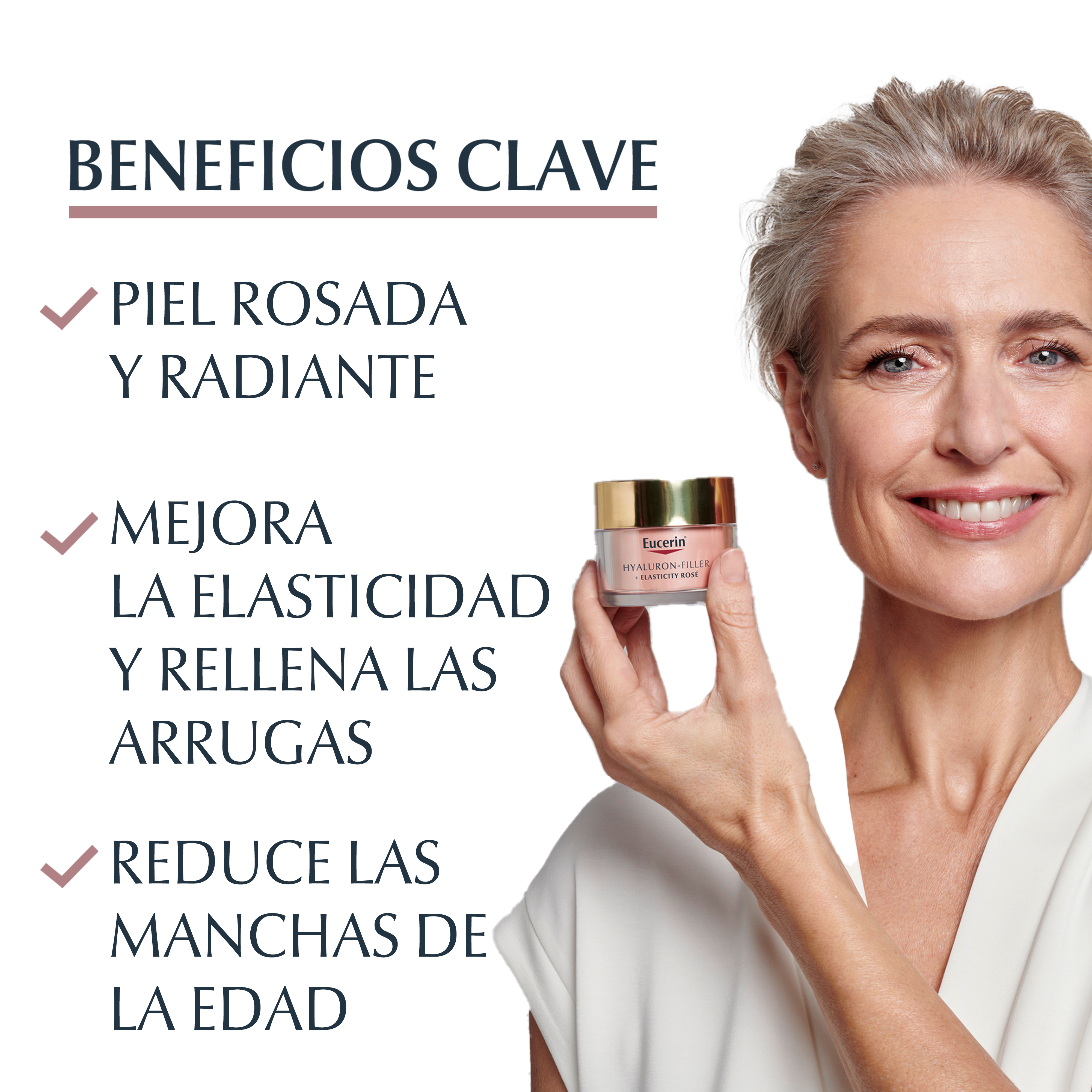 Hyaluron-Filler Elasticity Rose Dnevna krema SPF 30 Kreme protiv bora i starenja