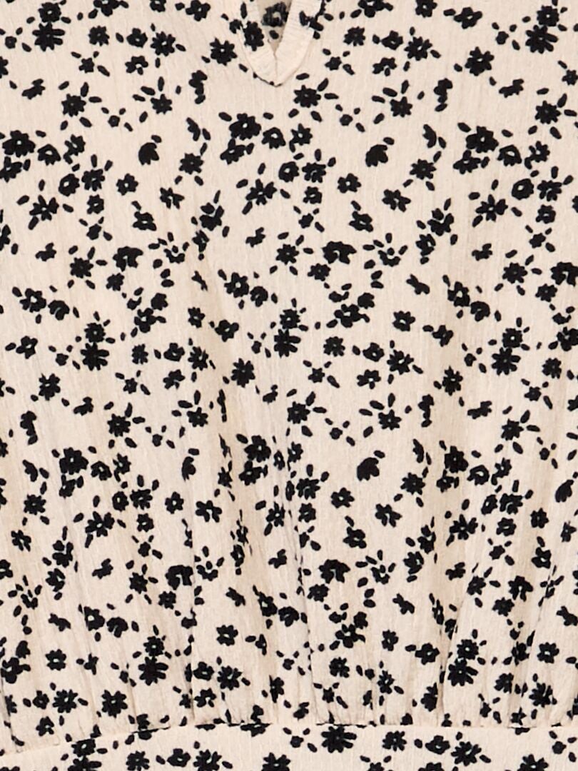Bloemenjurk - BEIGE