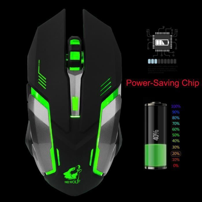 Souris de jeu - Pro Gamer - H17 - 4000 dpi - Filaire - Ergonomique - Rétroéclairée