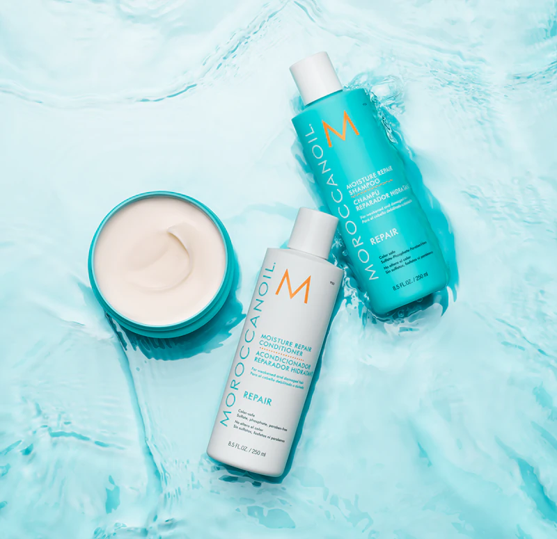 Shampoo reparador Moroccanoil para cabelos quimicamente danificados