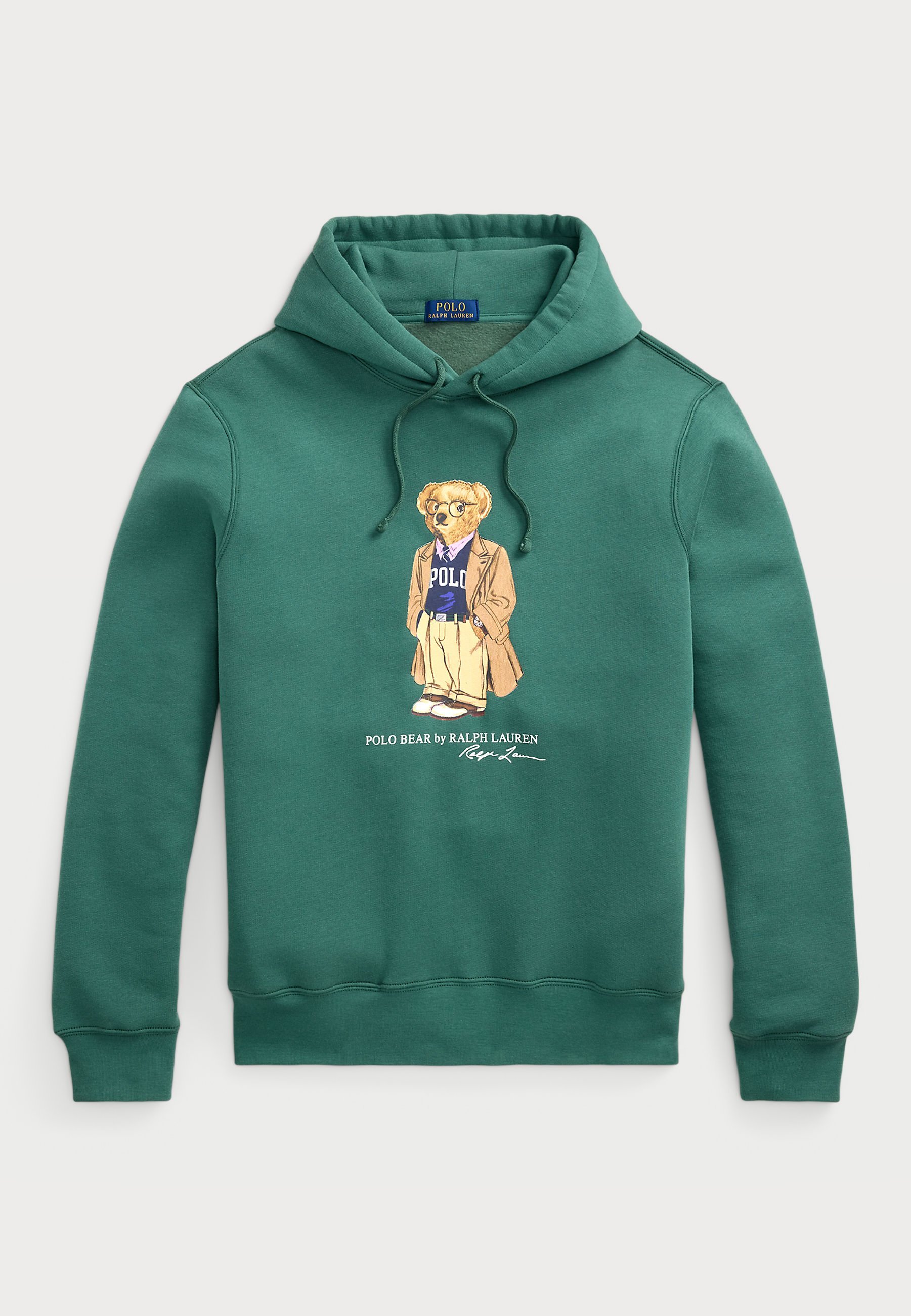 Polo Ralph Lauren manches longues - Sweat à capuche - vert forêt délavé
