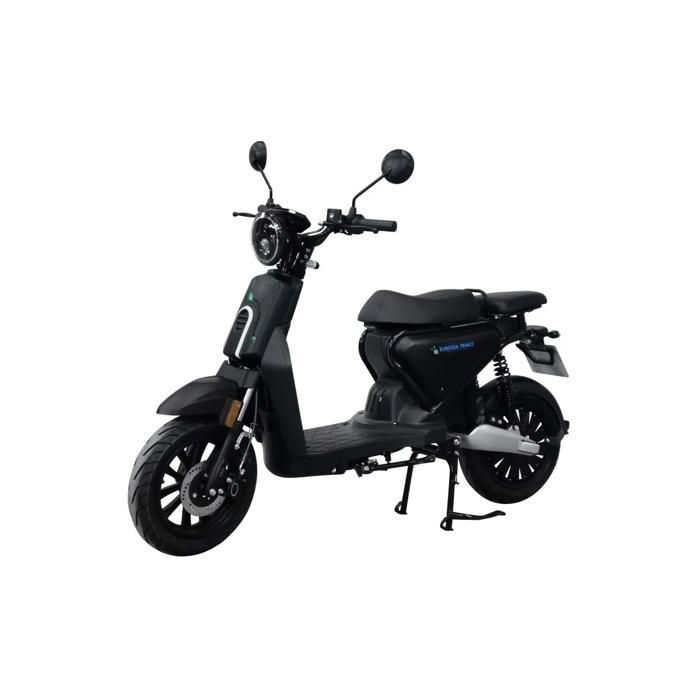 CKA C1 50cc elektrische scooter - Tweezitter, lithiumbatterij - Kleur: Zwart, Batterij: 60V 26Ah
