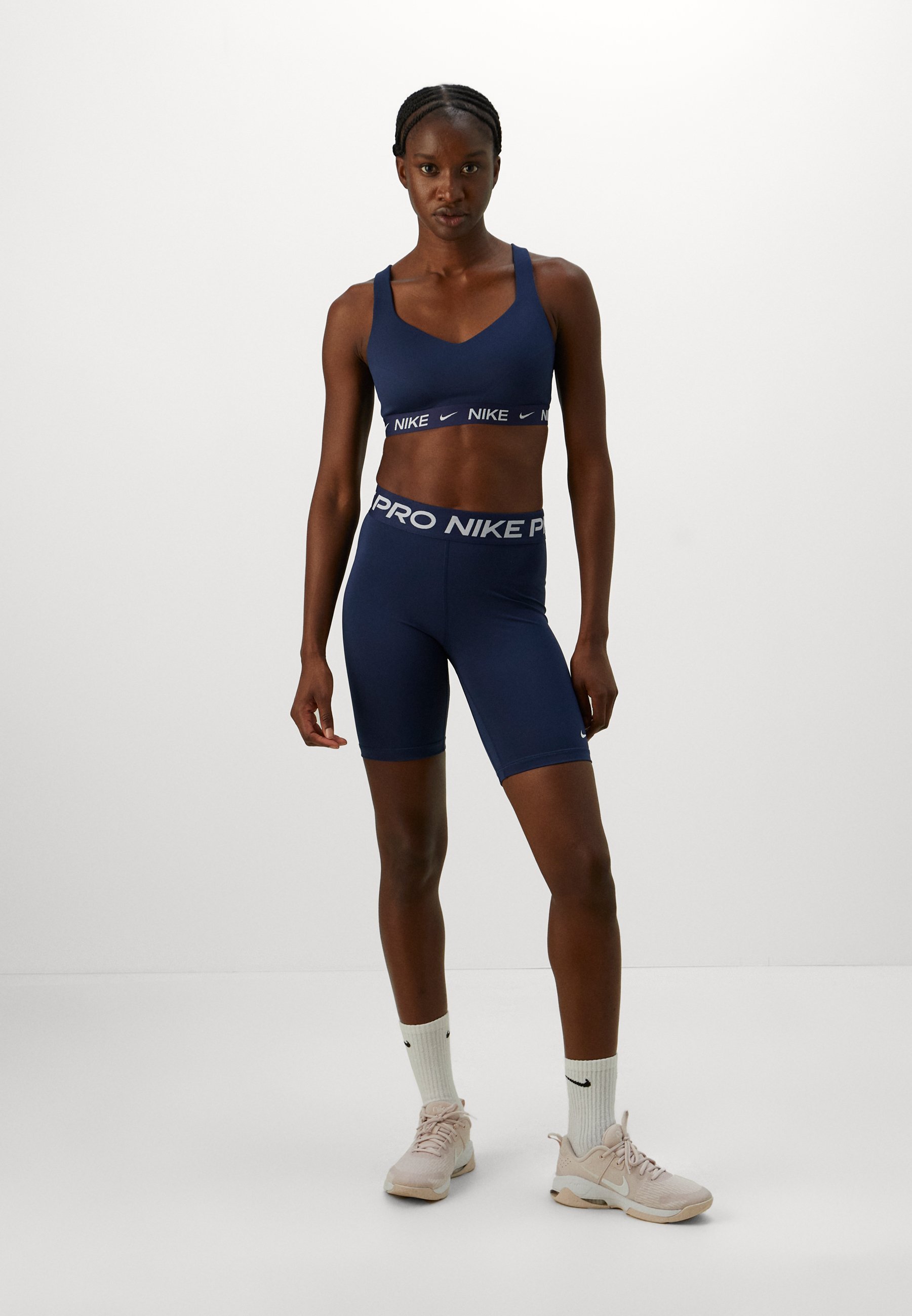 Nike Performance INDY BRA - Sportovní podprsenka s vysokou oporou - tmavě modrá