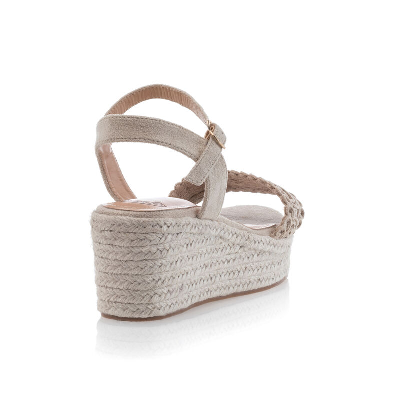 Beige espadriller med repsulor för kvinnor