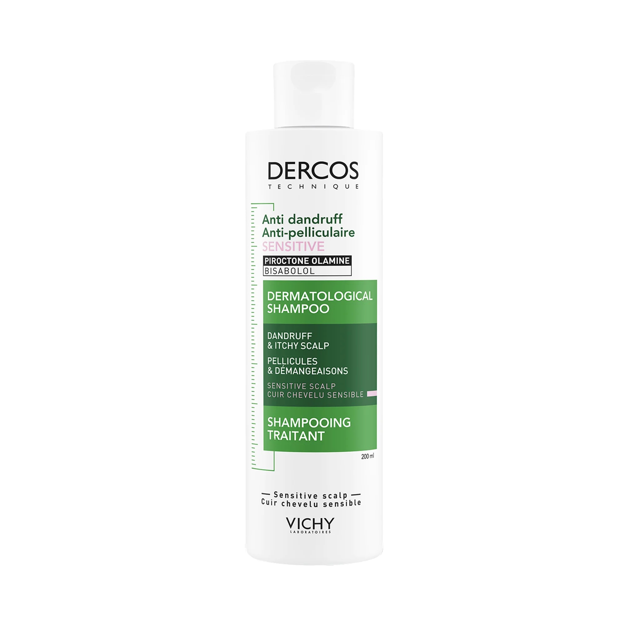 Vichy Dercos Shampoo Anticaspa para Couro Cabeludo Sensível 200 ml