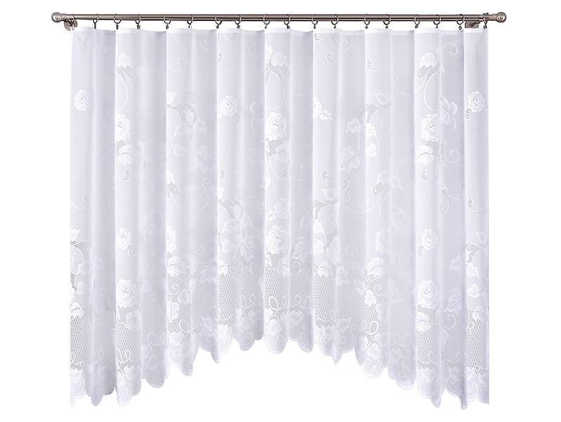 Firana Aniela żabki 300x150 cm biała