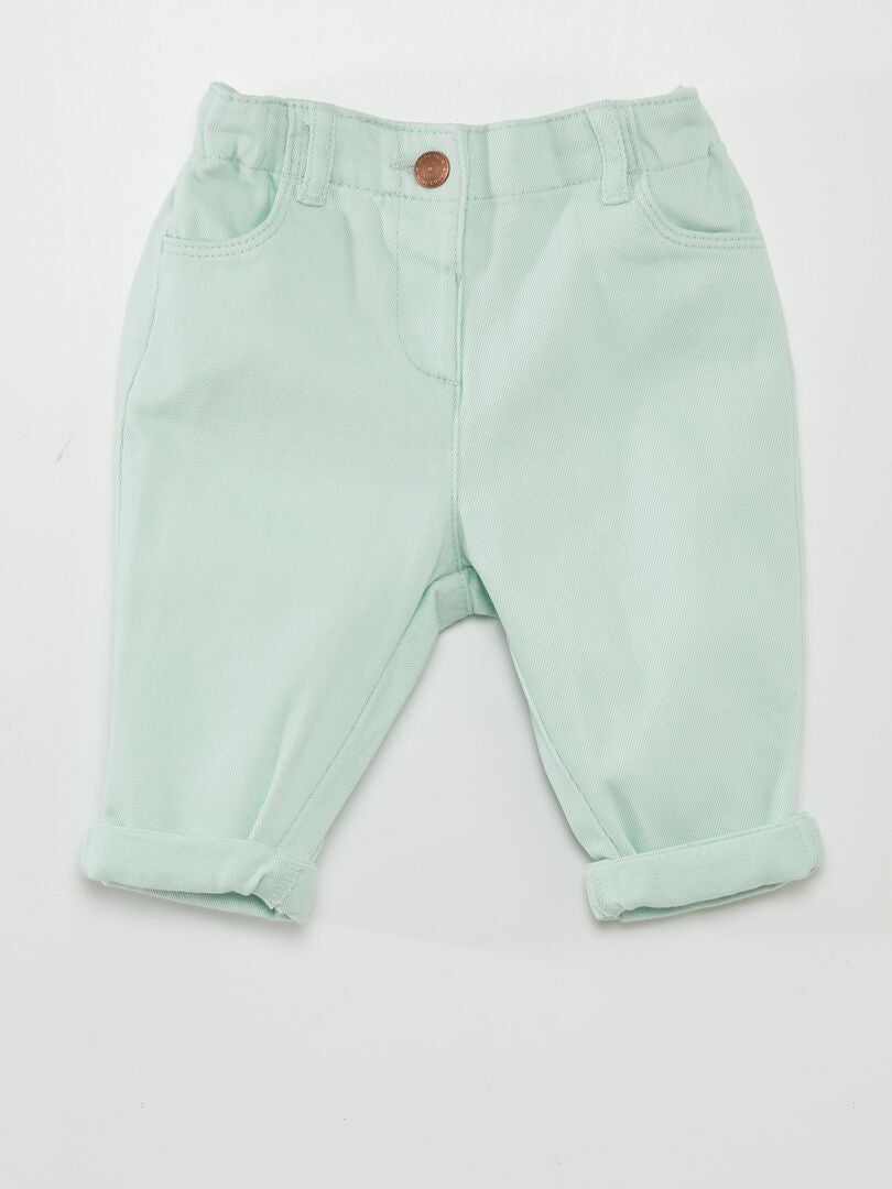 Papieren broek - blauw