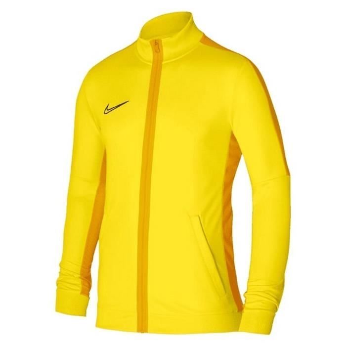 Chándal para hombre - Nike - Logotipo Swoosh - Amarillo y negro - Transpirable - Manga larga