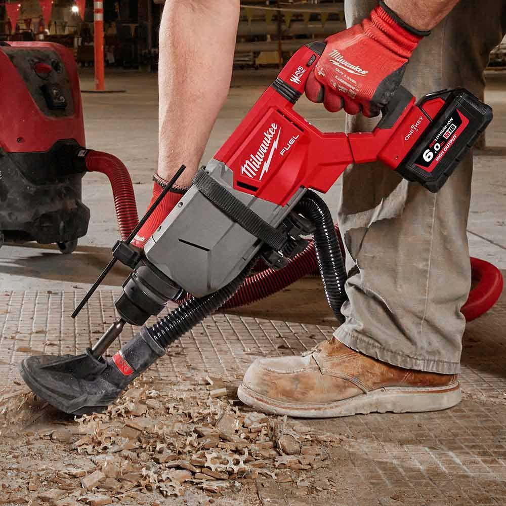 MILWAUKEE 18V FUEL 32mm slagbor med SDS Plus D-type chuck og enkeltknapp M18FHACOD32-0