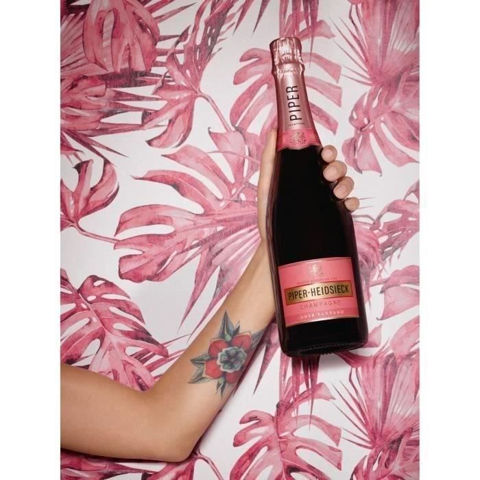 Piper Heidsieck Champán Rosé Sauvage - 75 cl x3