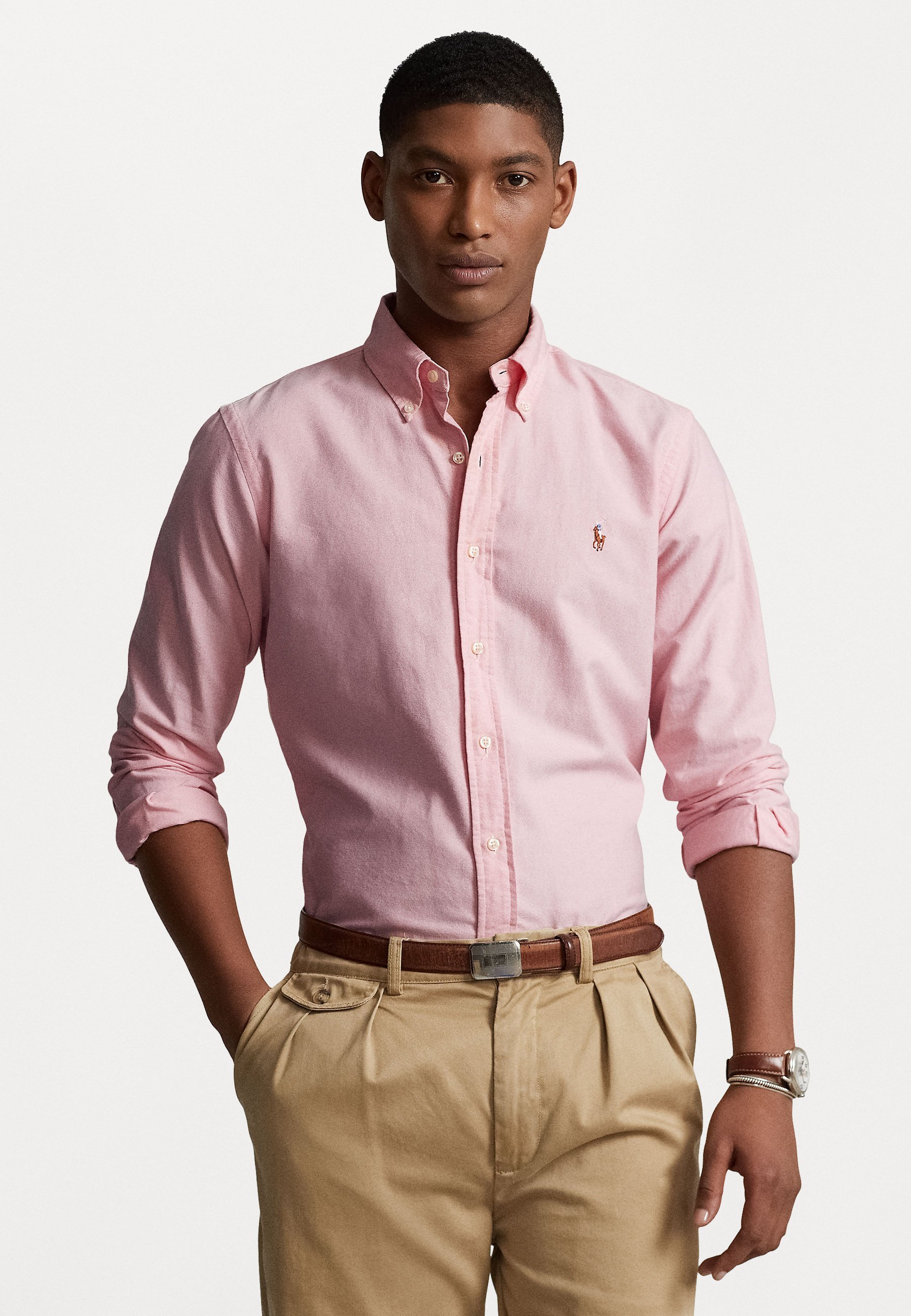 Camicia Oxford slim fit Polo Ralph Lauren - rosa