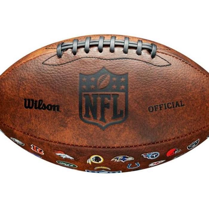 Ballon - WILSON - wtf1534xbnfl - Marron - NFL Throwback 32 Team Logo - Taille unique
