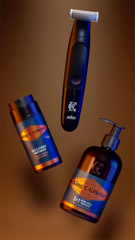 Gillette King C. Hidratante Facial e para Barba para Homens