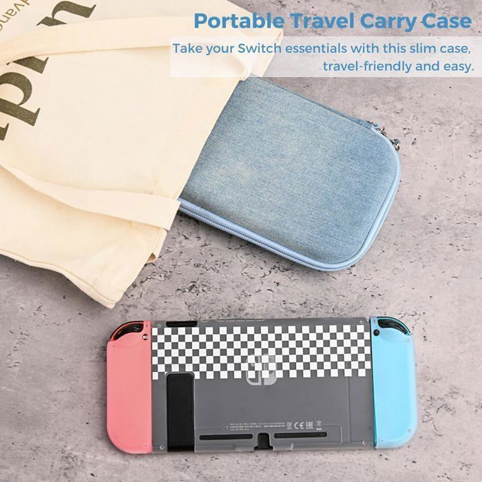Nintendo Switch 13-in-1 accessory pack with Cowboy backpack, Switch case, 2 screen protectors, game card box, etc.