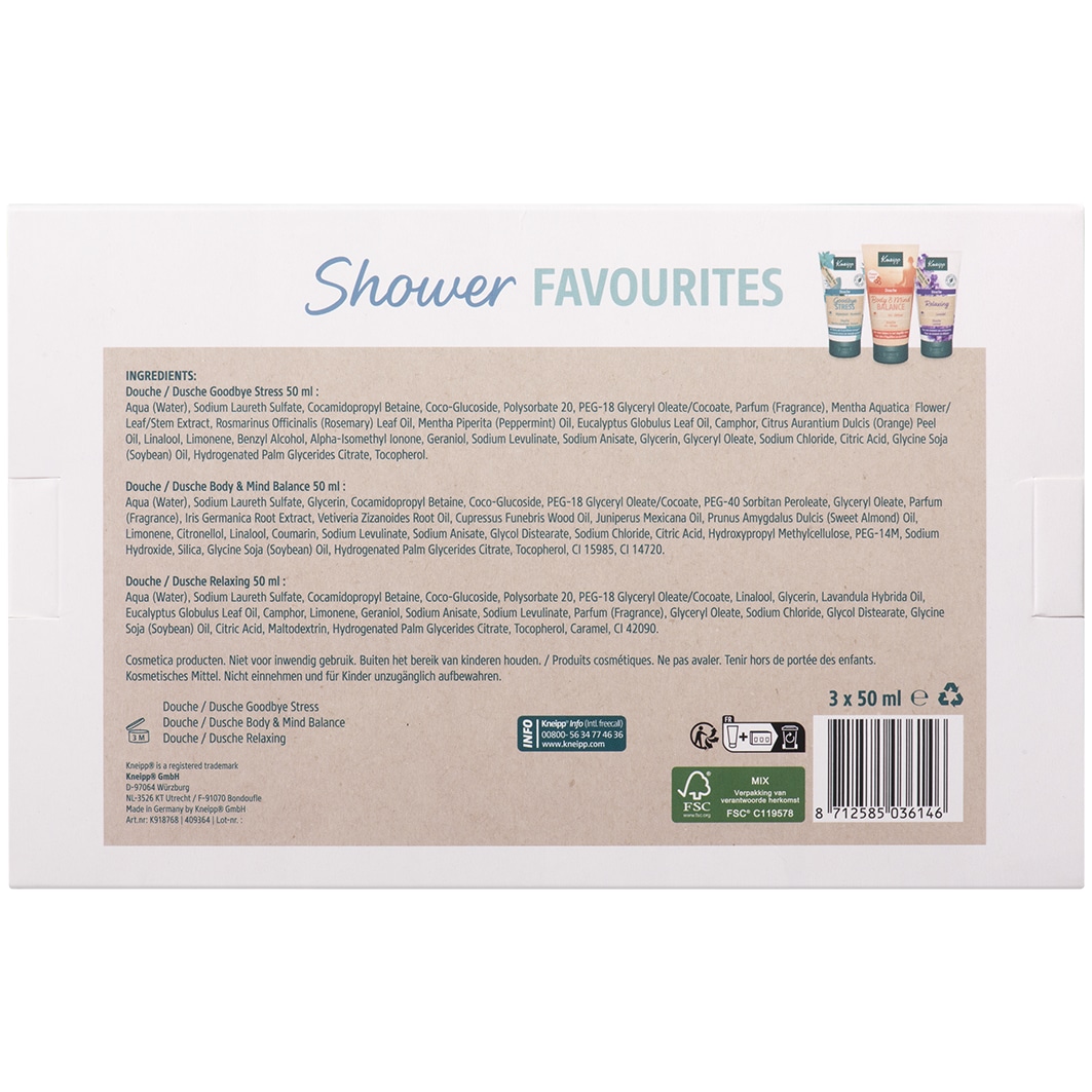 Kneipp Shower Gel Gavesæt Shower Favorites - 1 stk.