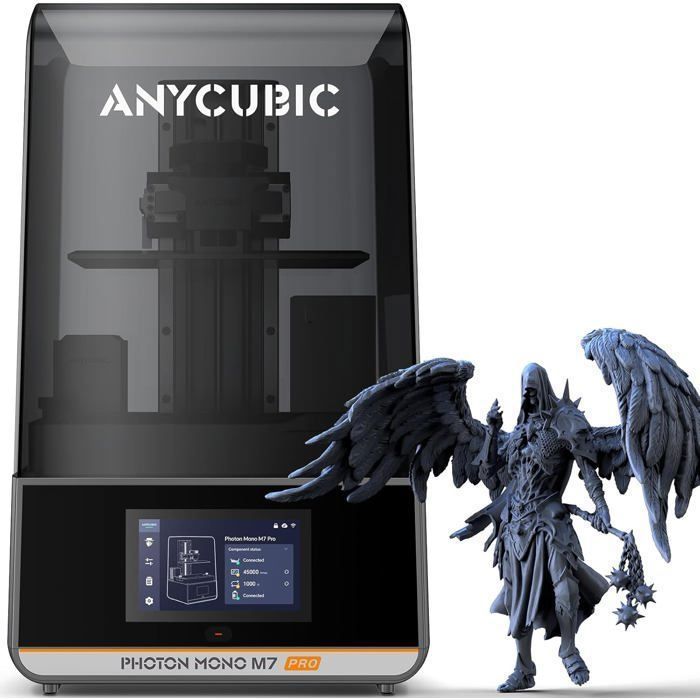 Imprimante 3D Résine - ANYCUBIC - Photon Mono M7 Pro - 14K - Vitesse 220 mm/h - Couleur Noir