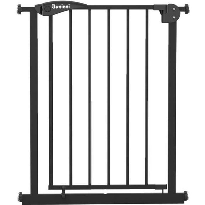 Baninni Fina Safety Gate, Black - 67 cm to 75 cm