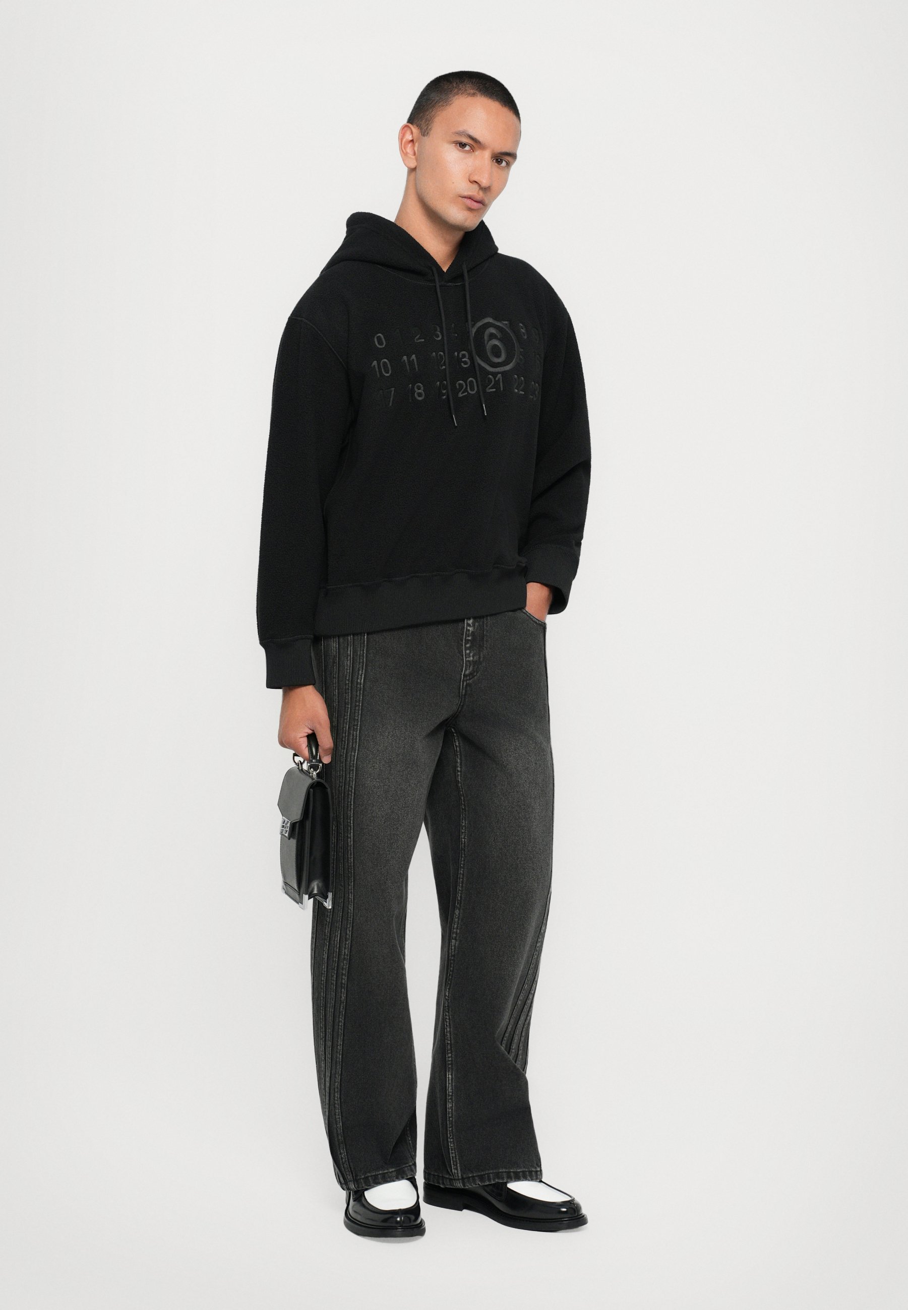 Maglione in pile MM6 Maison Margiela - nero